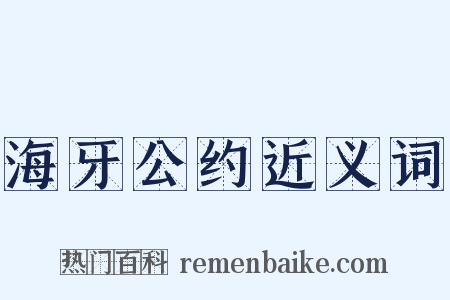 海牙公约近义词是什么意思的图片